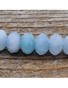 Jadekette aqua facettiert 6x4mm