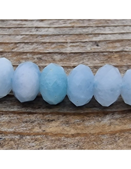 Jadekette aqua facettiert 6x4mm