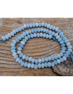 Jadekette aqua facettiert 6x4mm 2