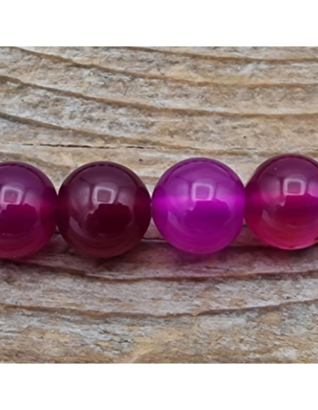 Achatkette rot/pink 8mm