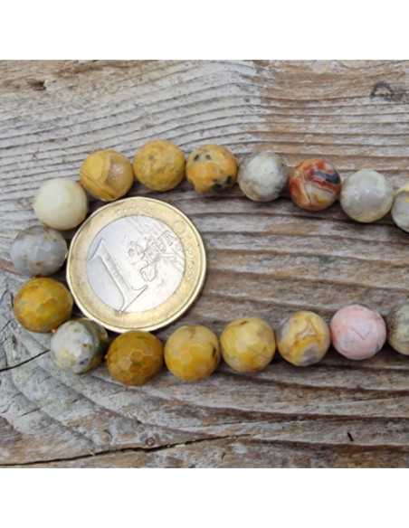 Crazy Lace Achat Kette facettiert 8mm