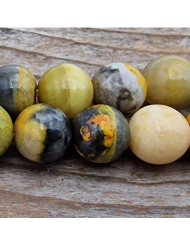 Bumblebee Jaspis Kette 8mm