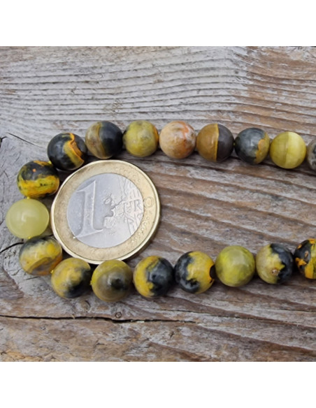 Bumblebee Jaspis Kette 8mm