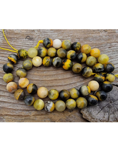 Bumblebee Jaspis Kette 8mm