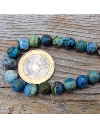 Blauer Opal Kette 8mm