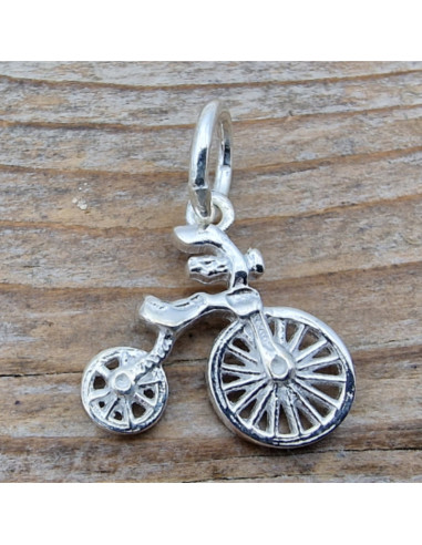Charm Fahrrad 20mm, 925 Silber