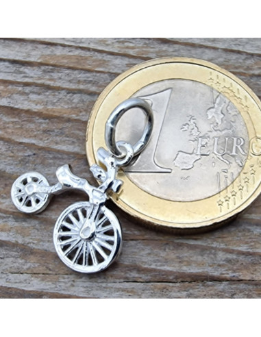 Charm Fahrrad 20mm, 925 Silber
