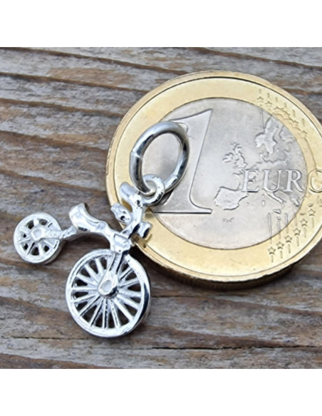 Charm Fahrrad 20mm, 925 Silber