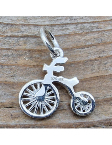 Charm Fahrrad 20mm, 925 Silber