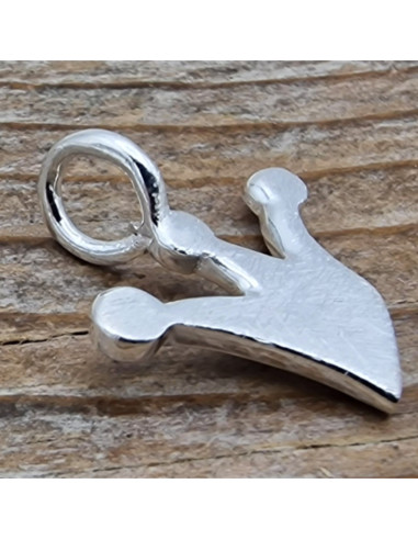 Charm Krone 17mm, 925 Silber