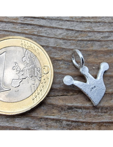 Charm Krone 17mm, 925 Silber