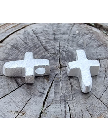 Zwischenteil, Kreuz 9x6x3mm, 925 Silber