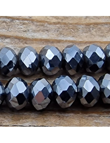 Siliciumkette  facettiert 4x3mm
