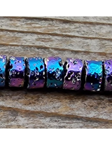 Blutsteinkette Multicolor (Hämatit) Lavalook 4x2mm