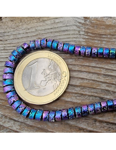 Blutsteinkette Multicolor (Hämatit) Lavalook 4x2mm 2