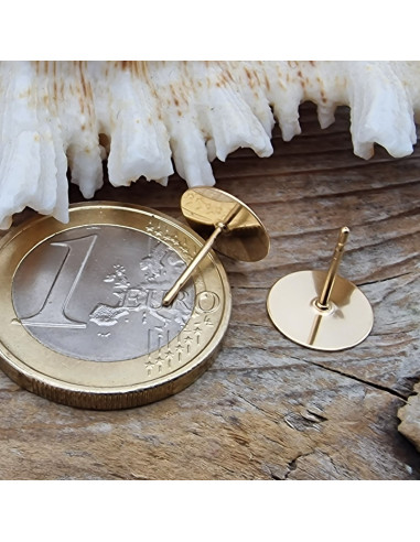 2 Stk. Ohrstecker 9.5mm, Goldfilled