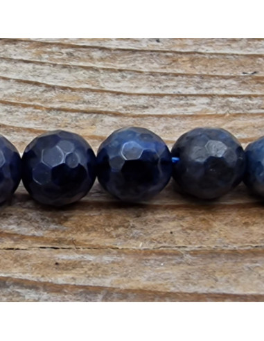 Dumortieritkette facettiert 6mm