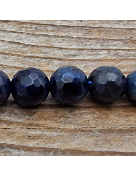 Dumortieritkette facettiert 6mm