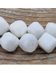 Mondsteintkette weiß 8x8mm
