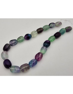 Regenbogenfluoritkette 13x18mm 2