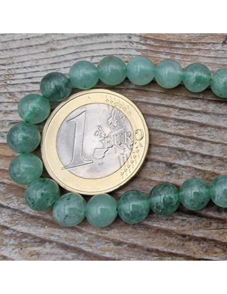 grüner Erdbeerquarzkette 6mm