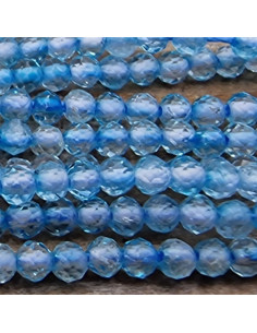 blauer Topas Kette facettiert 2mm