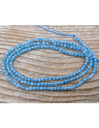 blauer Topas Kette facettiert 2mm