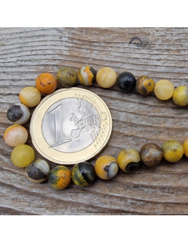 Bumblebee Jaspis Kette 6mm