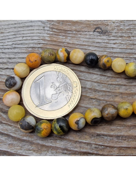 Bumblebee Jaspis Kette 6mm