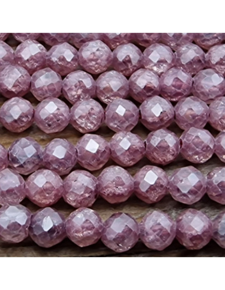 Zirkoniakette-stark funkelnd-facettiert 3mm