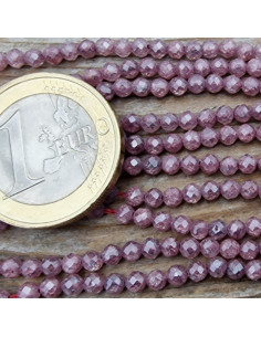 Zirkoniakette-stark funkelnd-facettiert 3mm 2
