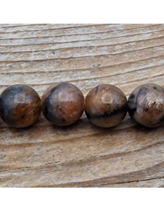 Chiastolithkette 8mm (Kreuzstein)
