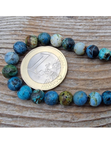 Blauer Opal Kette 6mm