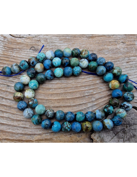 Blauer Opal Kette 6mm