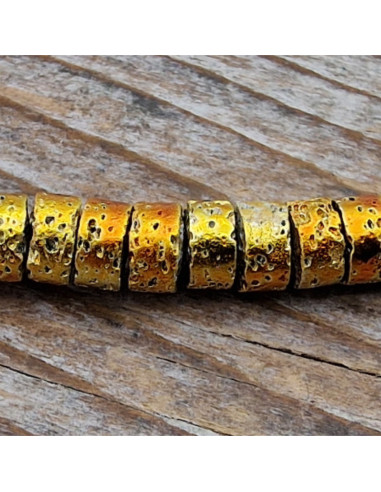 Blutsteinkette Multicolor (Hämatit) Lavalook 4x2mm