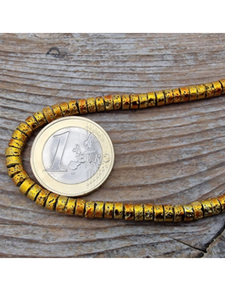 Blutsteinkette Multicolor (Hämatit) Lavalook 4x2mm