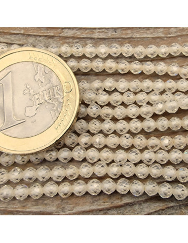 Zirkoniakette-stark funkelnd-facettiert 3mm