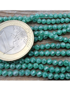 Zirkoniakette-stark funkelnd-facettiert 3mm 2