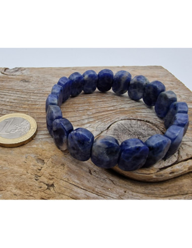 Sodalith 15mm facettiert Armband