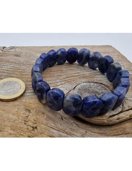 Sodalith 15mm facettiert Armband