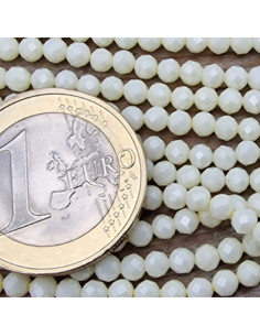 Zirkoniakette-stark funkelnd-facettiert 3mm 2