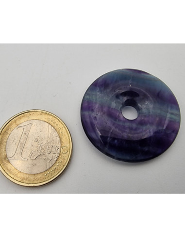 Regenbogenfluoritdonut 30mm