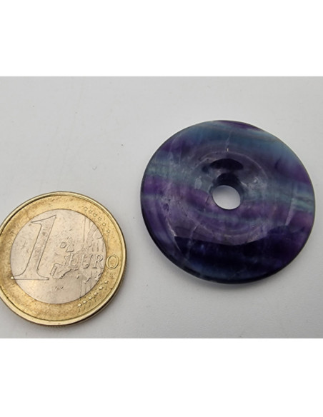 Regenbogenfluoritdonut 30mm