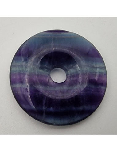 Regenbogenfluoritdonut 30mm