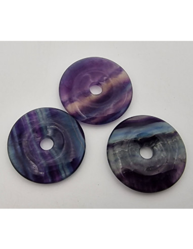 Regenbogenfluoritdonut 30mm