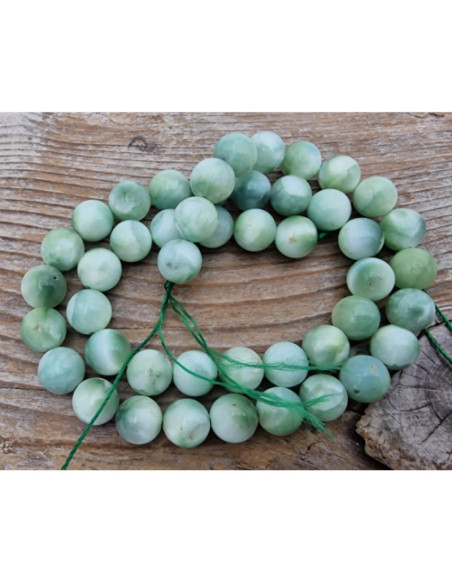 grüner Angelit Kette 8mm