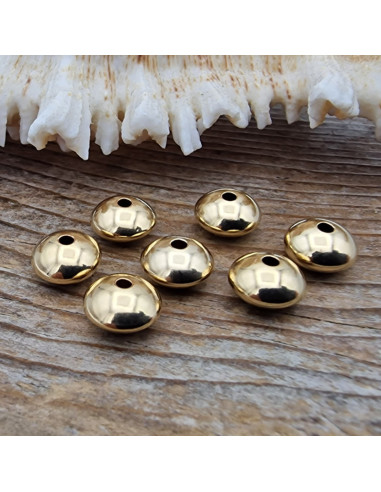 Zwischenteil, Scheibe 8x5mm Goldfilled
