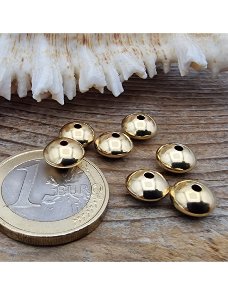Zwischenteil, Scheibe 8x5mm Goldfilled