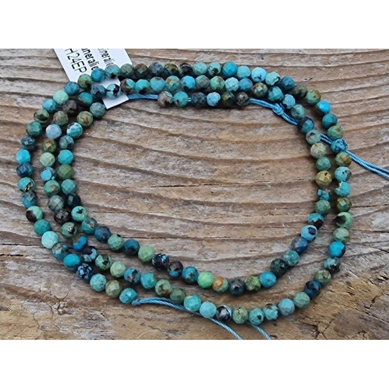 Türkiskette Arizona facettiert 3mm