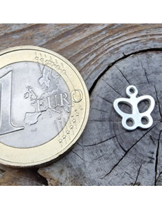 Charm Schmetterling 8mm, 925 Silber 2